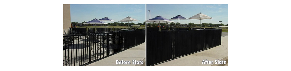 Wrought Iron Fence Privacy Slats
